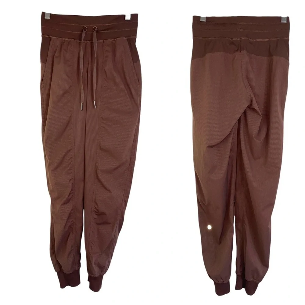 Lululemon dance studio mid rise jogger pants drawstring women’s 0 brown W5ENMS